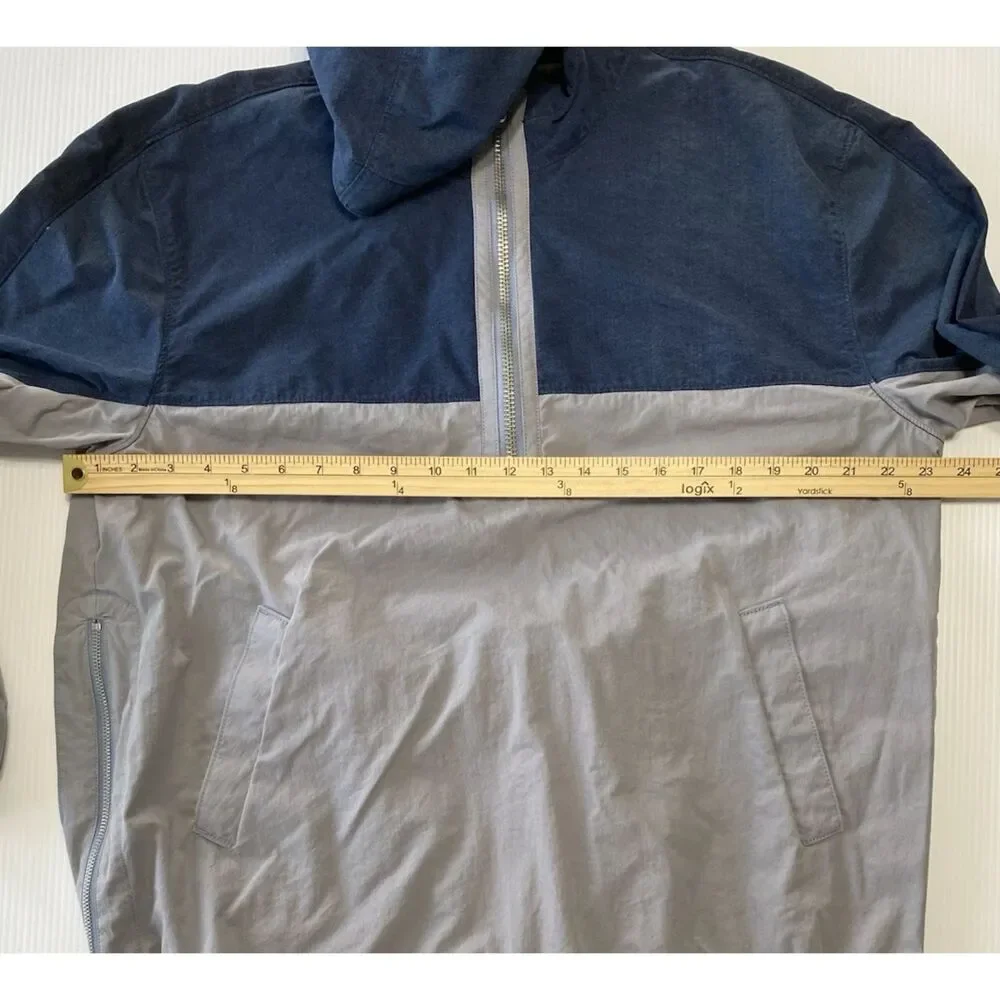 Levi’s Made & Crafted Men's Size M Hooded Popover Pockets Windbreaker Jacket